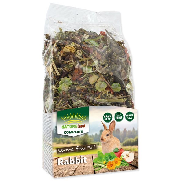 Nature Land Complete krmivo pro králíky a zakrslé králíky 600 g