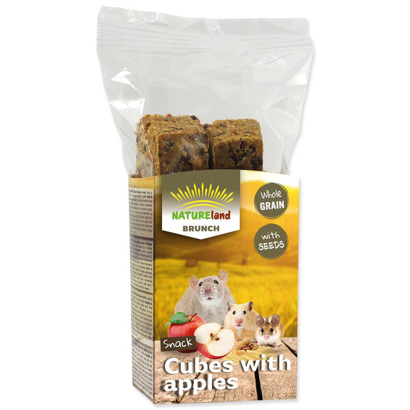 Nature Land Brunch celozrnné kostky s jablkem 90 g