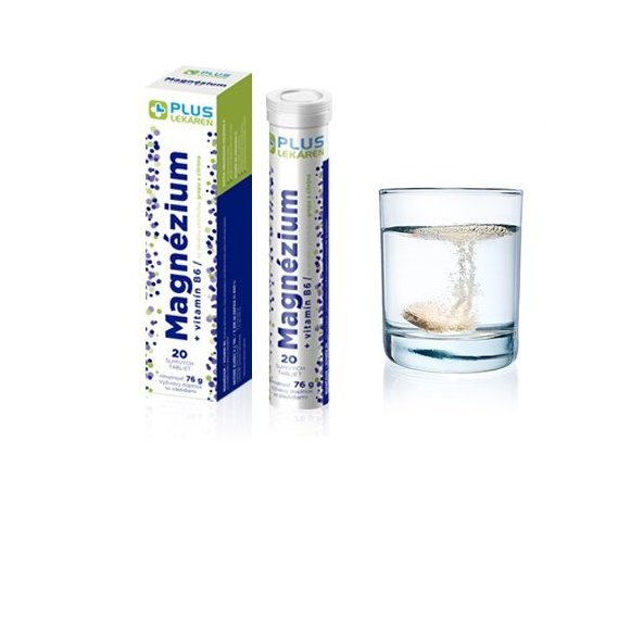 Plus Lekáreň Magnézium + vitamín B6 20 tablet