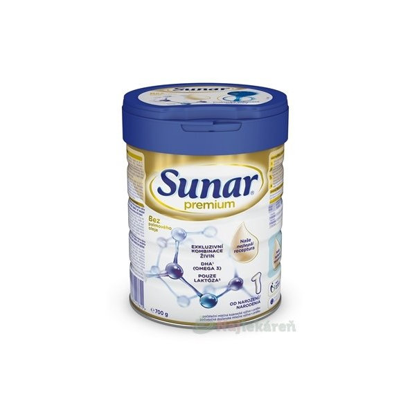 Sunar Premium 1 počáteční kojenecké mléko 10m+ 700 g