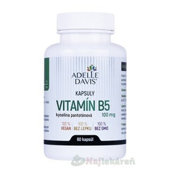 ADELLE DAVIS vitamin B5 kyselina pantotenová 100 mg 60 kapslí