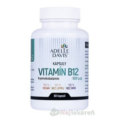 ADELLE DAVIS vitamin B12 kyanokobalamin 500 μg 60 kapslí
