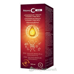 Novo C Kids lipozomální vitamín C malina 120 ml