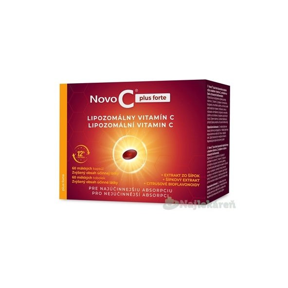 Novo C Plus Forte lipozomální vitamín C 60 kapslí