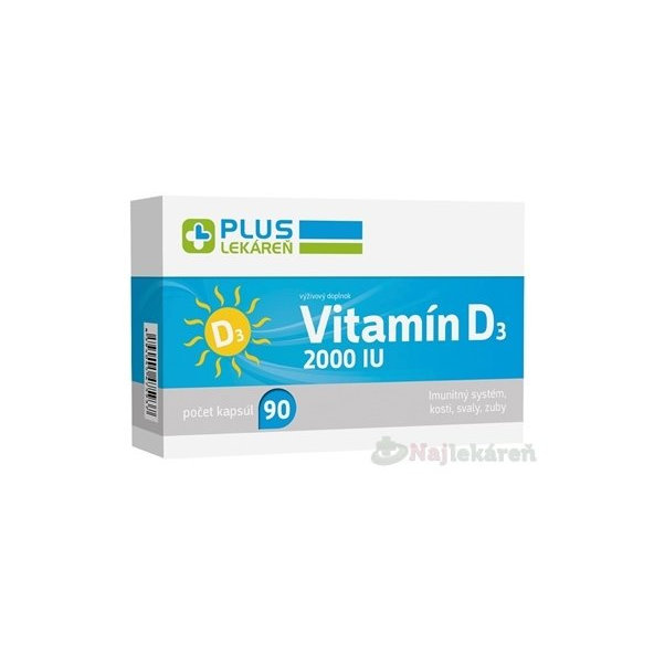 Plus Lekáreň Vitamín D3 2000 IU