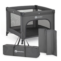 Petite&Mars cestovní ohrádka Nook Urban Charcoal Grey