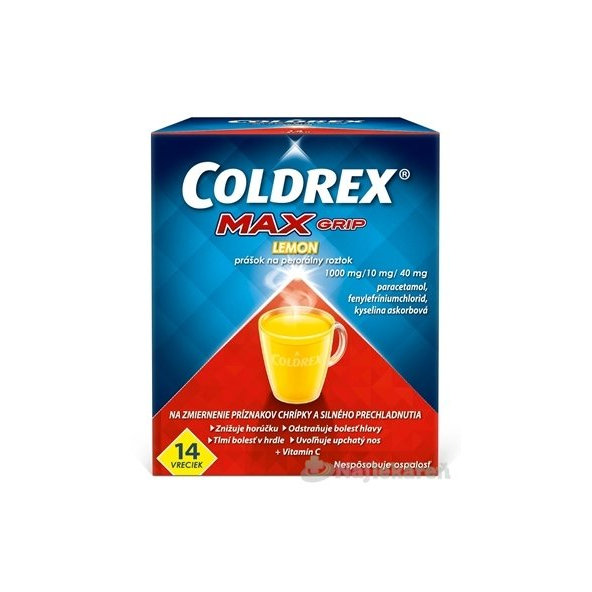 Coldrex MaxGrip Lemon horký nápoj 14 sáčků