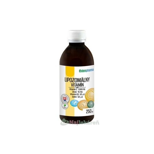 EDENPharma Lipozomální Vitamín C + Zn + D3 + Se 250 ml
