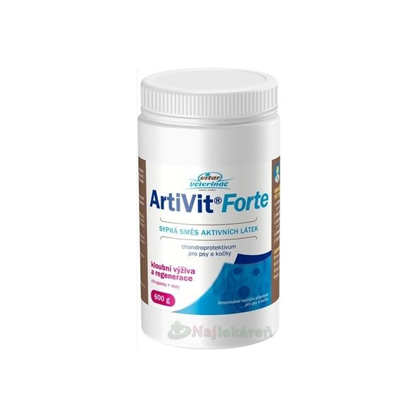 Vitar Veterinae Artivit Forte kloubní výživa pro psy a kočky 600 g