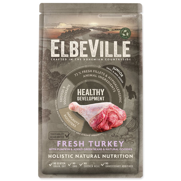 Elbeville Puppy Junior Mini Healthy Development Fresh Turkey krmivo 1,4 kg