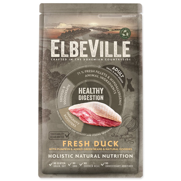 Elbeville Adult Mini Healthy Digestion Fresh Duck krmivo 1,4 kg
