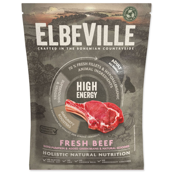 Elbeville Adult All Breeds High Energy Fresh Beef vzorek 100 g