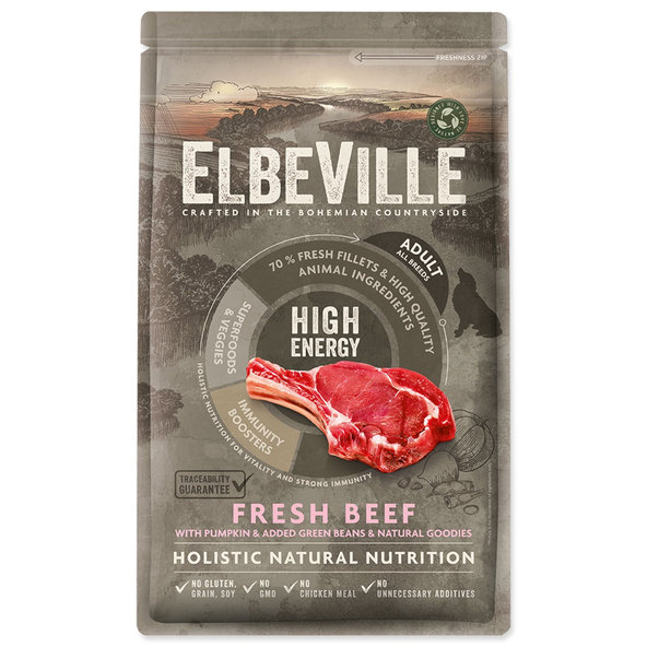Elbeville Adult All Breeds High Energy Fresh Beef krmivo 1,4 kg
