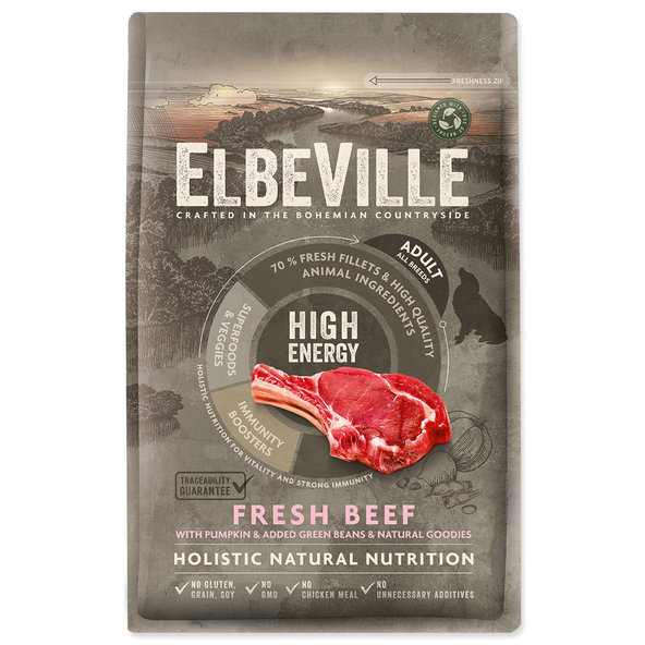 Elbeville Adult All Breeds High Energy Fresh Beef krmivo 4 kg