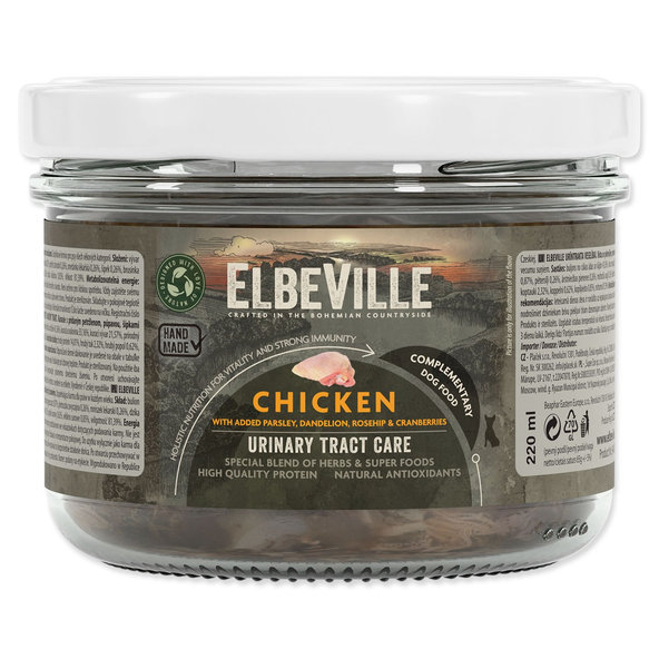 Elbeville Urinary Tract Care kuřecí s petrželí a pampeliškou 220 ml