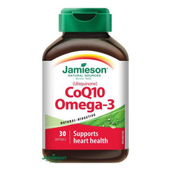 Jamieson Koenzym Q10, Omega-3 30 kapslí