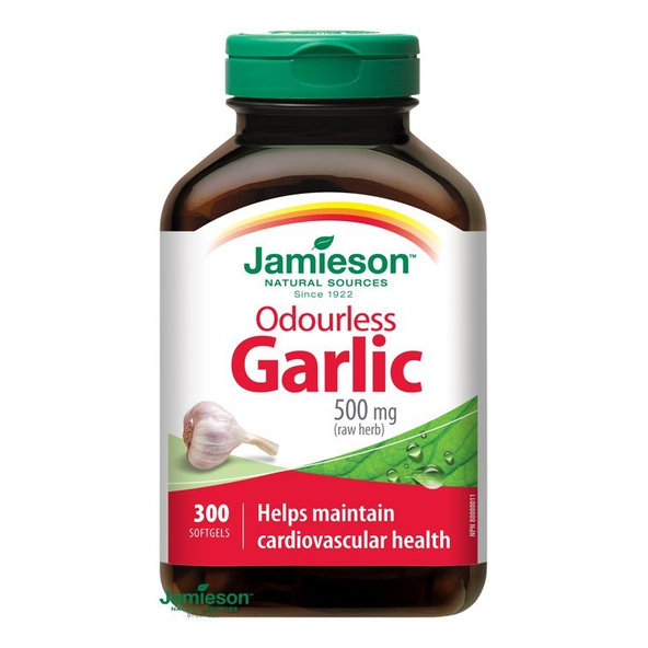 Jamieson česnek bez zápachu 500 mg 300 kapslí