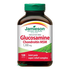 Jamieson Glukosamin + chondroitin + MSM 1300 mg 120 tablet