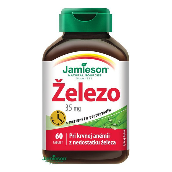 Jamieson Železo 35 mg s postupným uvolňováním 60 tablet