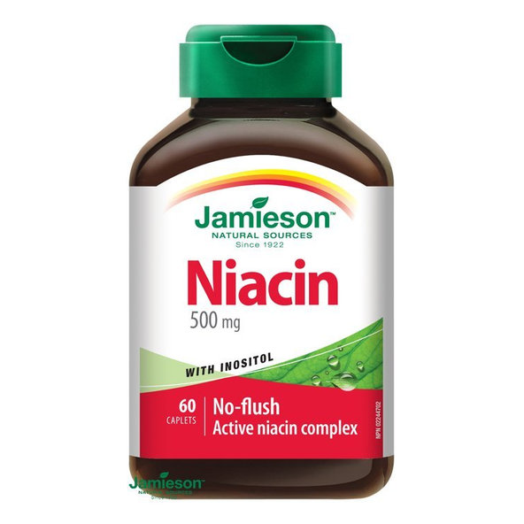 Jamieson niacin 500 mg + inositol 60 tablet