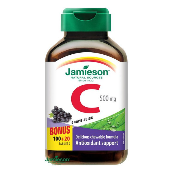 Jamieson Vitamin C 500 mg hrozno 120 pastilek