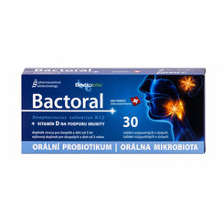 Favea Bactoral + vitamín D žvýkací tablety 30 ks
