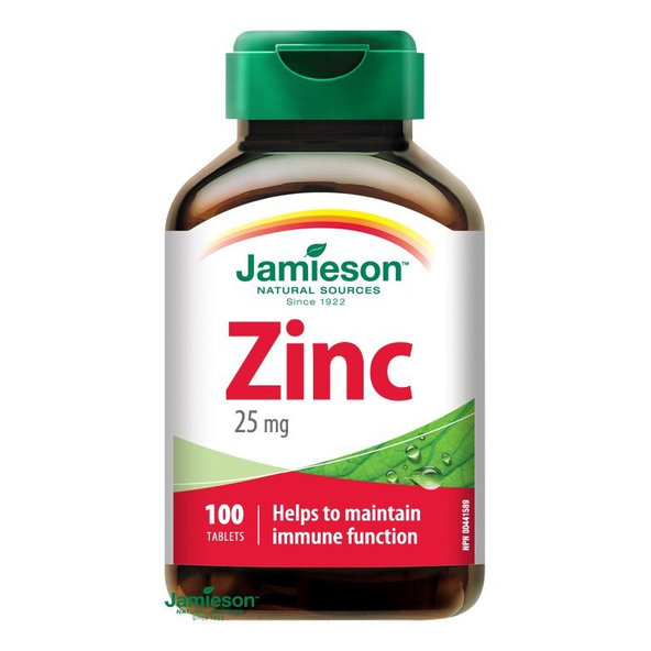 Jamieson Zinek 25 mg 100 tablet