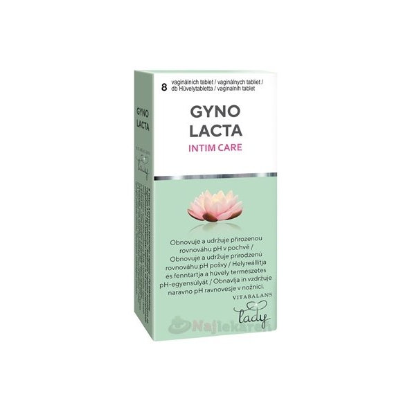Vitabalans Gynolacta Intim Care 8 vaginálních tablet