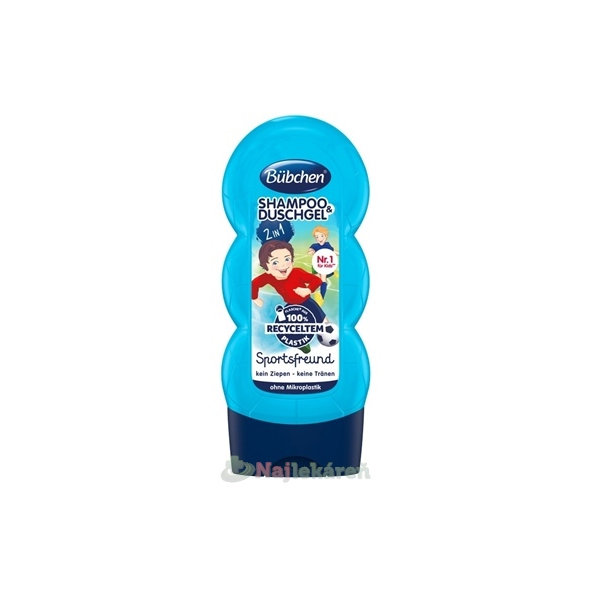 Bübchen Kids sprchový gel a šampon 2v1 Malý fotbalista 230 ml