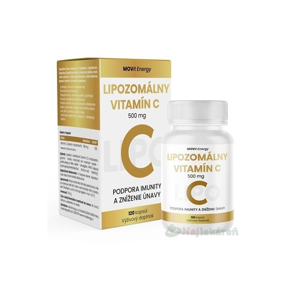 MOVit Lipozomálni Vitamín C 500 mg 120 kapslí