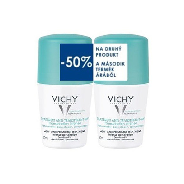 VICHY Deo Intense roll-on 48h duo 2×50 ml