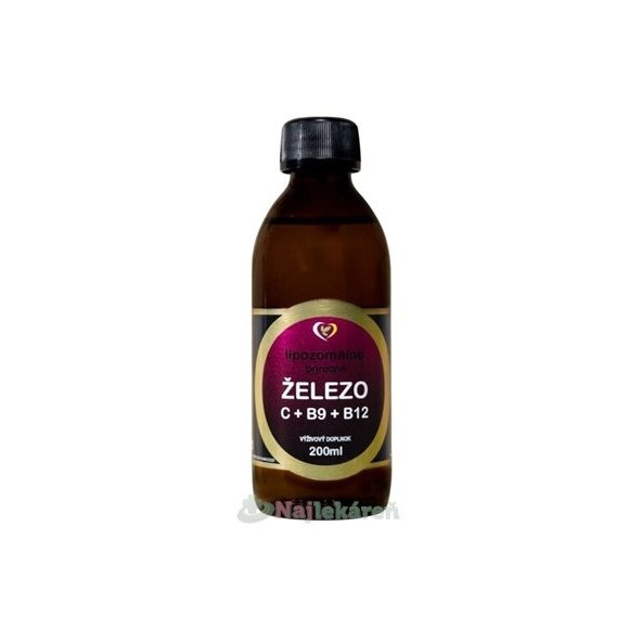 Zdravý svět Lipozomální Železo + C + B9 + B12 200 ml