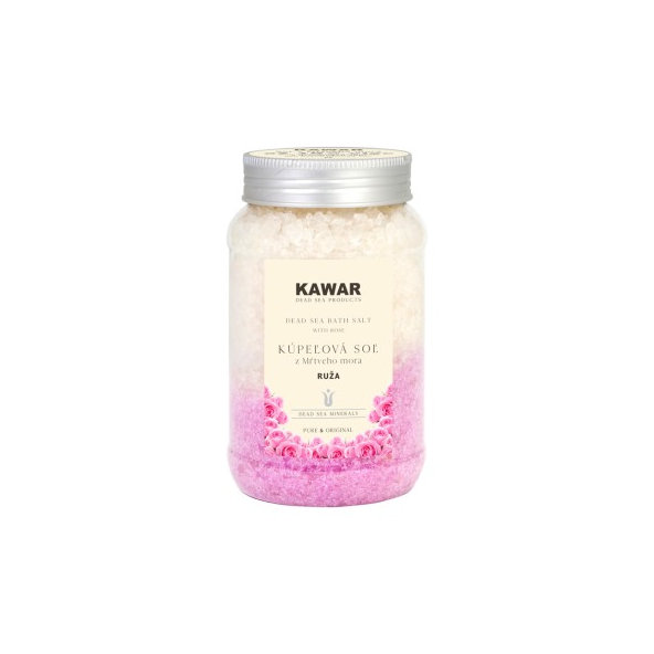 KAWAR koupelová sůl s růží 500 g