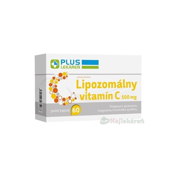Plus Lekáreň lipozomální vitamin C 500 mg 60 kapslí