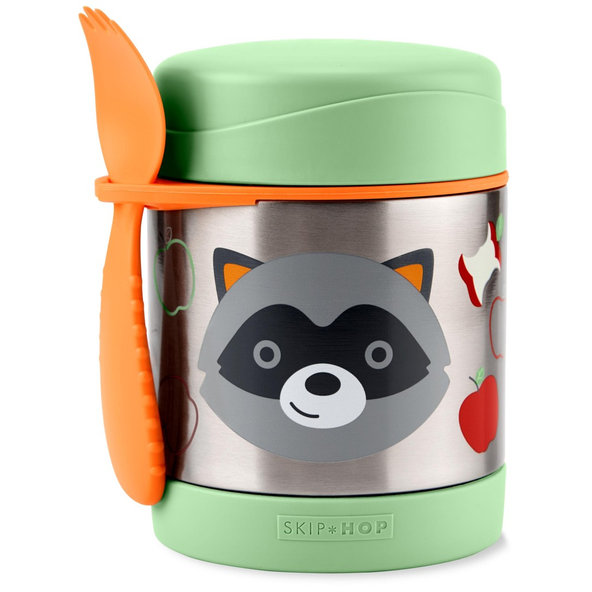 SKIP HOP Zoo Termoska na jídlo s příborem Mýval 325 ml