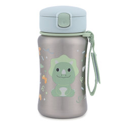 SKIP HOP Besties Squad láhev s brčkem Dino 12 m+ 350 ml