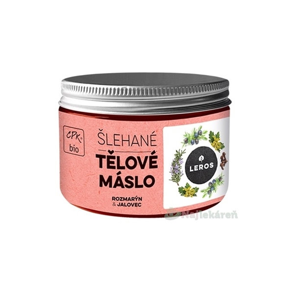 Leros šlehané tělové máslo rozmarýn a jalovec 150 ml
