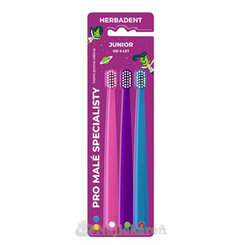 Herbadent Junior zubní kartáček velmi jemný od 6 let 3 ks