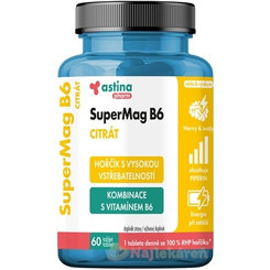Astina Pharm SuperMag B6 CITRÁT hořčík 60 tablet