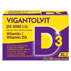 VIGANTOLVIT Vitamín D3 2000 IU 120 kapslí