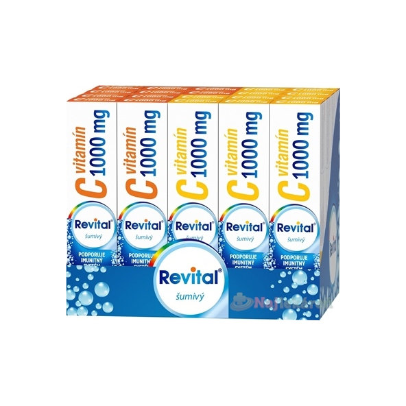 Revital vitamín C 1000 mg šumivý mix box