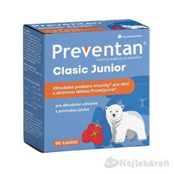 Preventan Classic Junior jahoda 90 tablet
