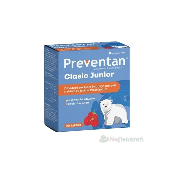 Preventan Classic Junior jahoda 90 tablet