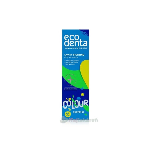 EcoDenta Kids Cavity Fighting Surprise zubní pasta 75 ml