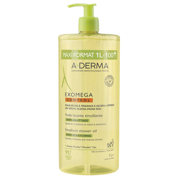 A-DERMA Exomega Control sprchový olej na atopickou pokožku 1 l