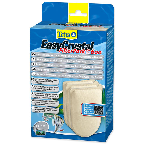 Tetra EasyCrystal 600 filtrační náplň s aktivním uhlím