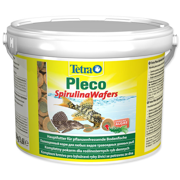 Tetra Pleco Spirulina Wafer krmivo pro býložravé ryby 3,6 l