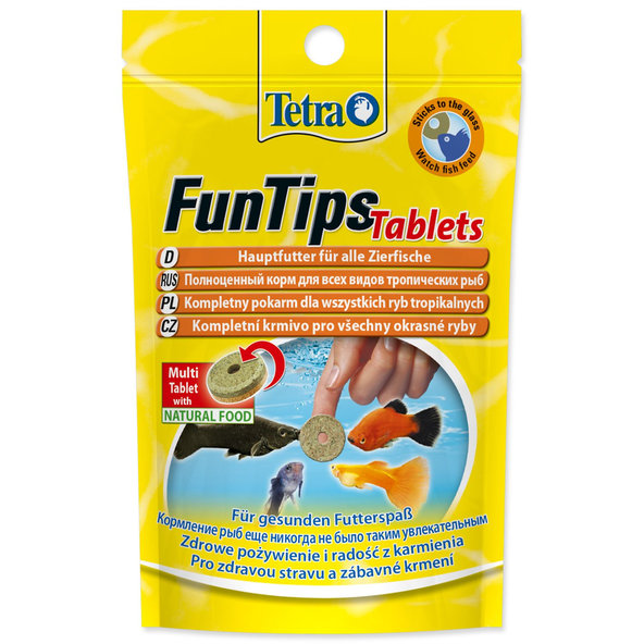 Tetra Fun Tips Tablets krmivo ve tabletách 20 tablet