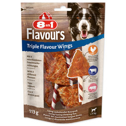 8in1 Triple Flavour žvýkací křidélko pro psy 6 ks
