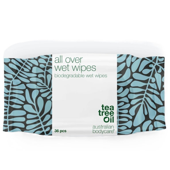ABC Tea Tree Oil Wet Wipes vlhčené ubrousky osvěžení pleti 36 ks